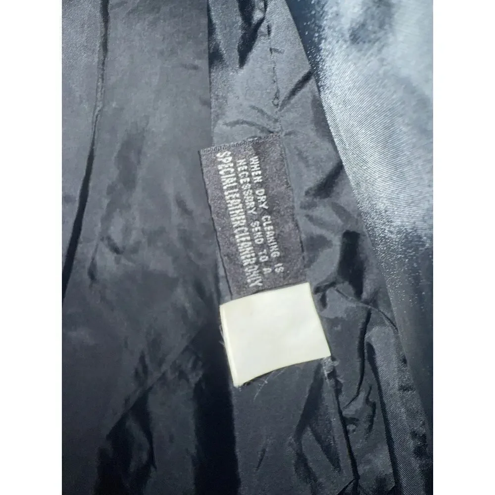 Wilson’s leather Maxima black‎ suede button jacket S